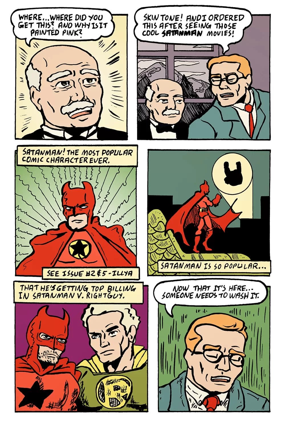 Satanman is the most popular comic hero.